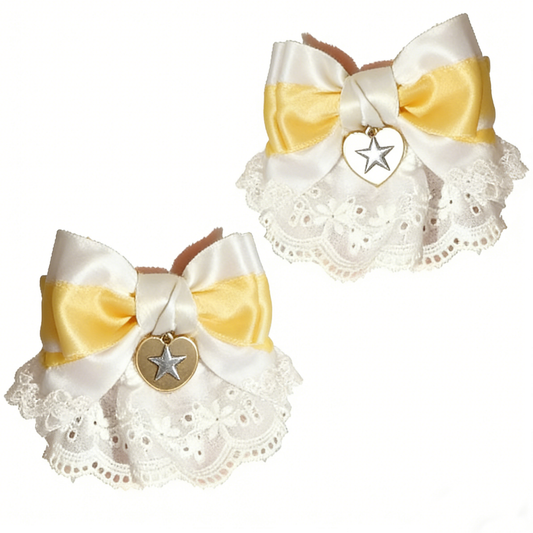 Yellow Star Heart Arm Sleeves
