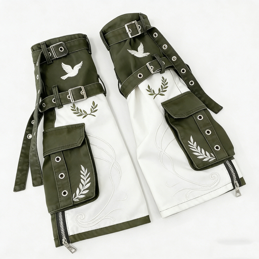 Olive Green Dove Cargo Leg Warmers