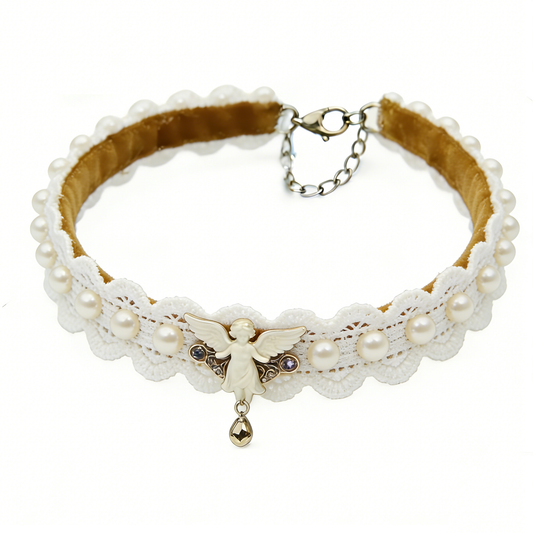 White Angel Pearl Choker