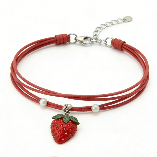 Strawberry Pearl Choker