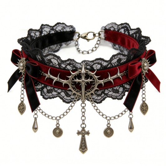 Thorn Cross Gothic Choker