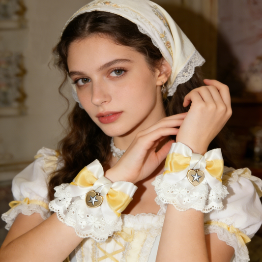 Yellow Star Heart Arm Sleeves