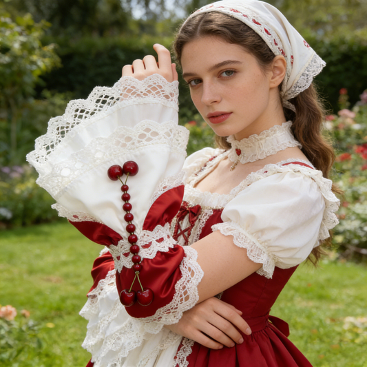 Cherry Lace Arm Sleeves