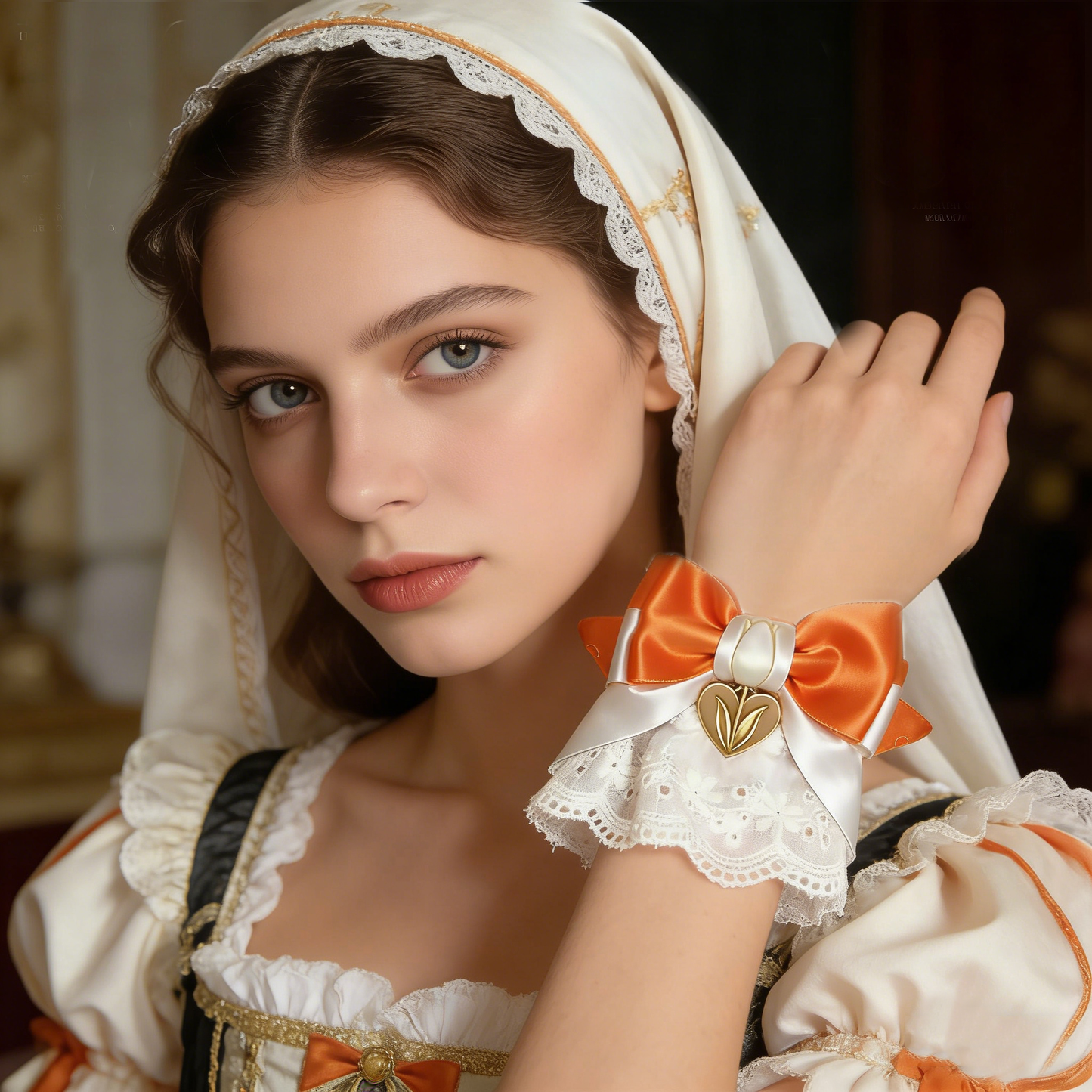 Orange Tulip Arm Sleeves