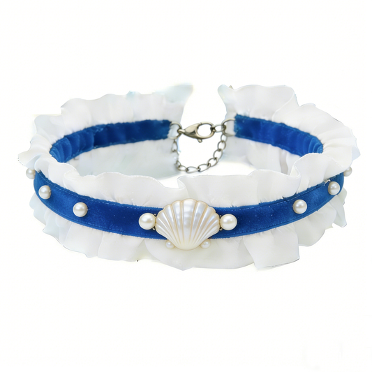 Seashell Ruffle Choker