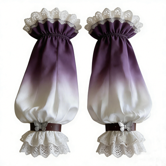 Purple Gradient Butterfly Arm Sleeves