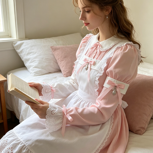 Pink White Bow Charm Arm Sleeves