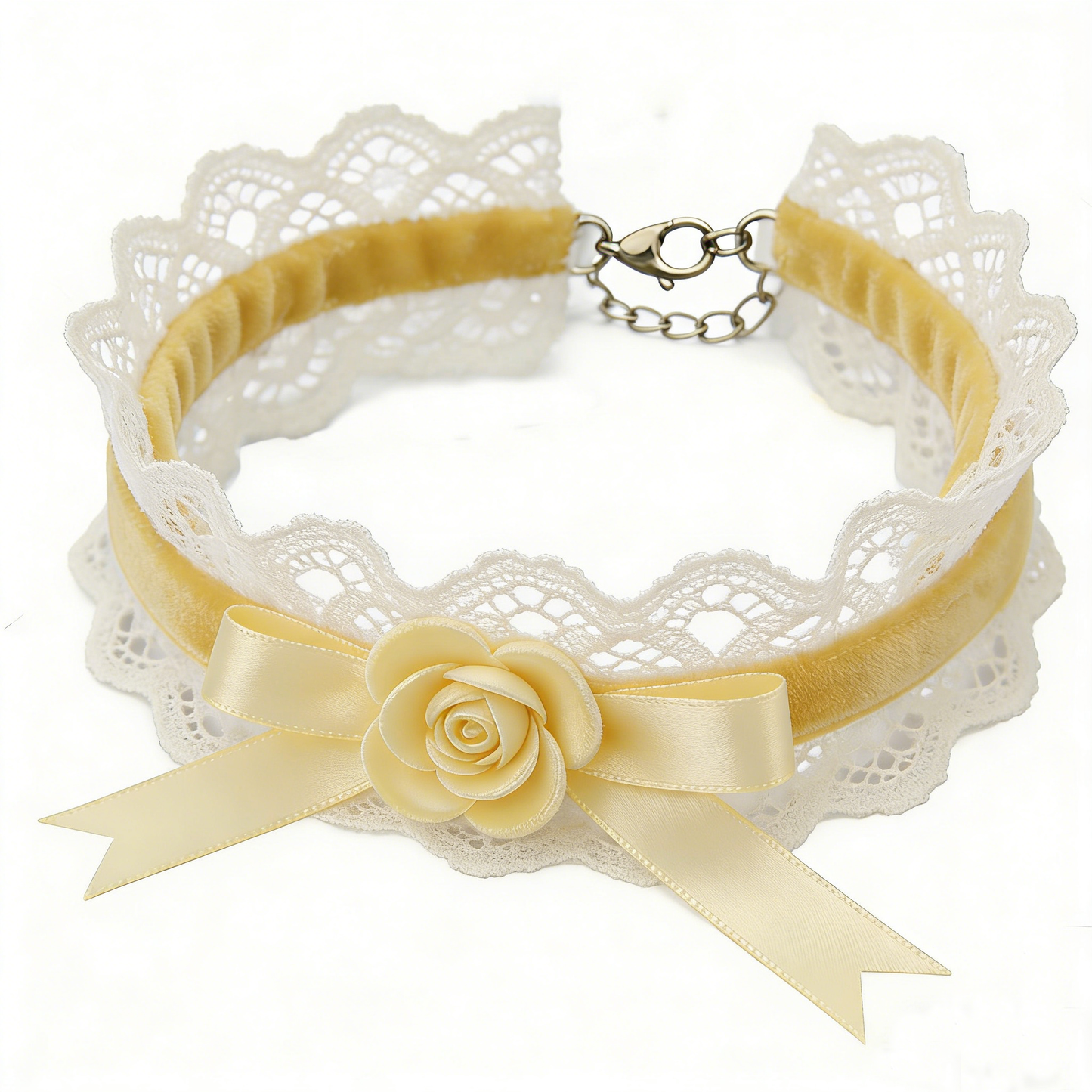 Cream Rose Choker
